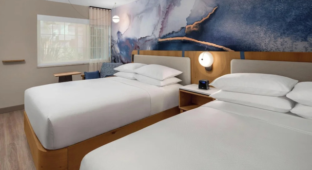 Четырёхместный номер Standard Цокольный этаж с видом на внутренний двор Delta Hotels by Marriott Santa Clara Silicon Valley