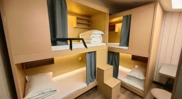 Кровать в общем номере (женский номер) Ruiting Collection Hotel (Beijing Wangjing SOHO Vanke Times Center)