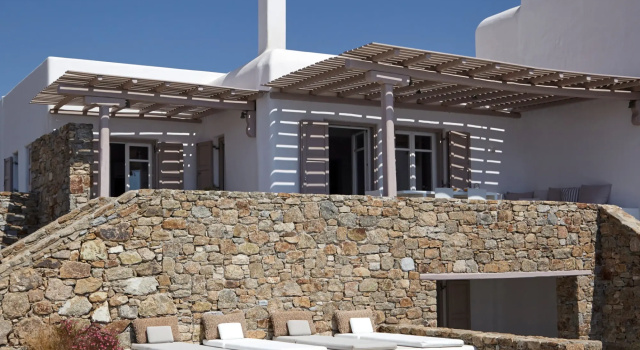 Amazing view Mykonian Villa with 5 bedrooms and pool