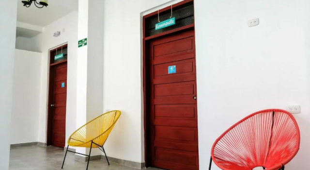 Кровать в общем номере Bona Vida Hostel