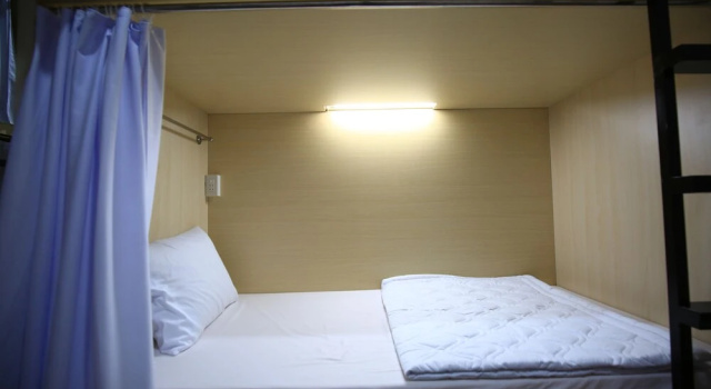 Кровать в общем номере Дуплекс с видом на город My Homestay - Hostel