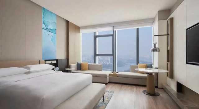 Двухместный номер Deluxe с видом на реку Jinhua Marriott Hotel
