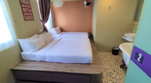 Standardowy trzyosobowy pokój A Hotel Chinatown