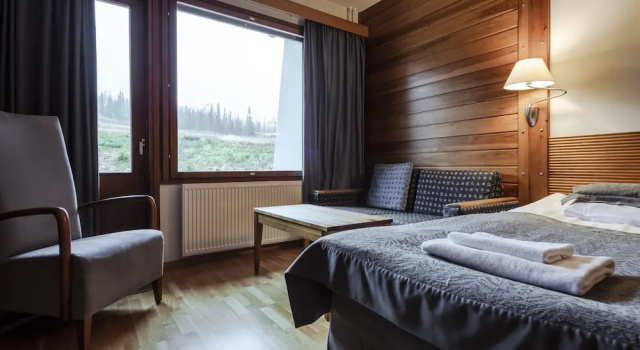 Двухместный номер Superior с балконом и с видом на горы Lapland Hotels Saaga