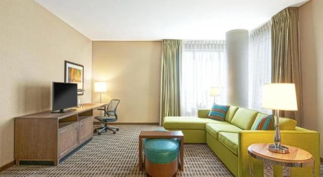 Четырёхместный люкс с видом на парк Homewood Suites by Hilton Houston Downtown