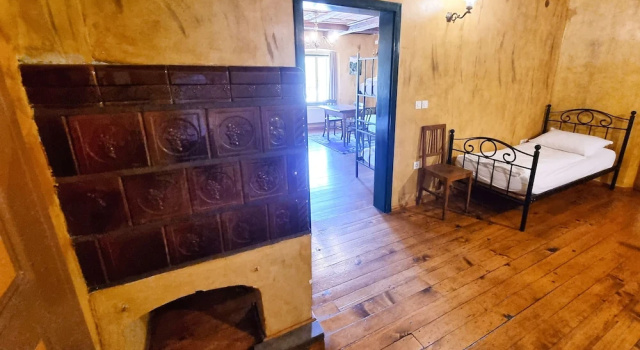 Кровать в общем номере B&B Pod Skalo