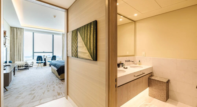 Sea Living High Floor 1 Bed Palm Tower, Забронировать Апартаменты/квартира СПА-отели Эмирата Дубая, рядом с Al Ittihad Park Monorail Station, SPA-услуги