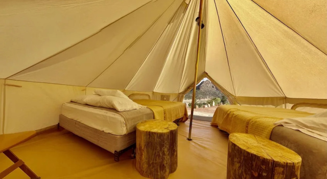 Тент с видом на горы Zion Glamping Adventures