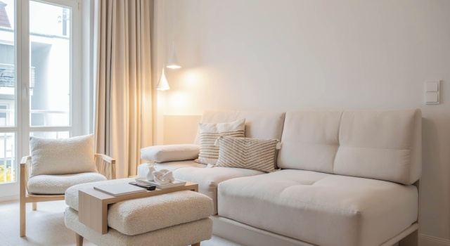 Полулюкс c 1 комнатой с балконом и с видом на внутренний двор Villa Astoria - Kühlungsborn
