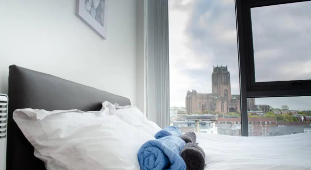 Penthouse In Liverpool City Centre - Free Parking - Balcony - by Happy Days, Book Lejlighed Liverpool hoteller med parkering, Parkering