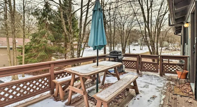 Charming Home W/ Wraparound Deck & Fireplaces, Забронировать Отель Отели Олбрайтсвил 3 звезды, 3*