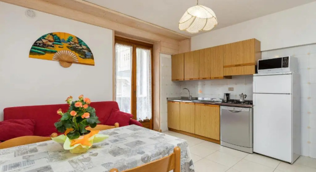 Апартаменты c 1 комнатой с балконом и с видом на озеро Appartamenti Residenza Pineta