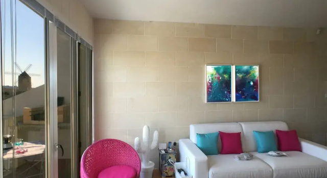 Номер Deluxe Пентхаус с 2 комнатами с балконом и с видом на море Gozo Windmill Apartments