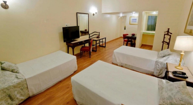 Кровать в общем номере Hospedagem e translado para concurseiros - Hostel