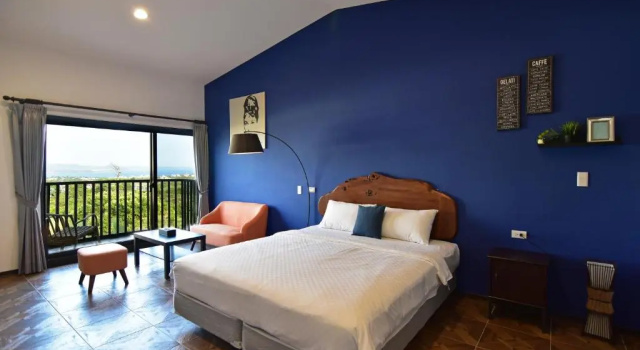 Двухместный номер Deluxe с балконом и с видом на море Kenting Kavana Cottage
