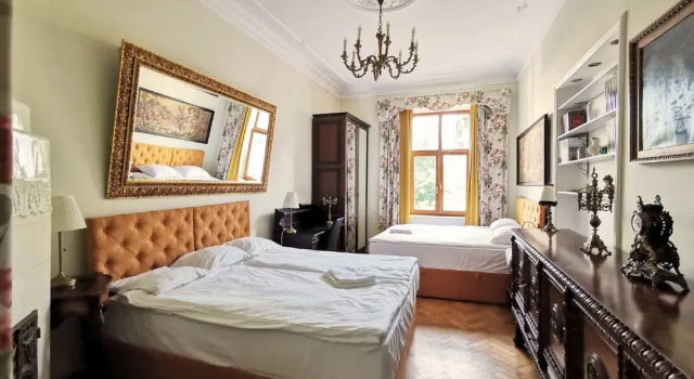 Семейные апартаменты с балконом и с видом на сад DOMINGO Elegant Rooms KRAKÓW Old Town