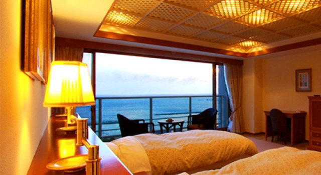Двухместный люкс с видом на океан Nishiizu Crystal View Hotel