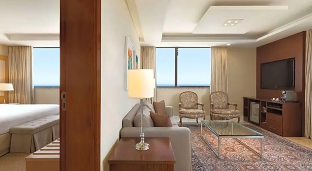 Двухместный люкс c 1 комнатой с видом на океан Hilton Copacabana Rio de Janeiro