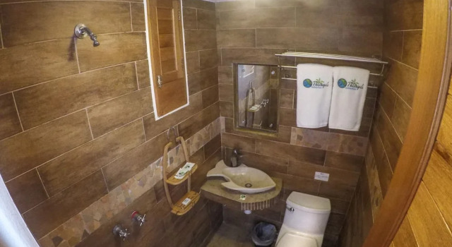 Standardowy trzyosobowy pokój i balkonem Cabañas Telayú