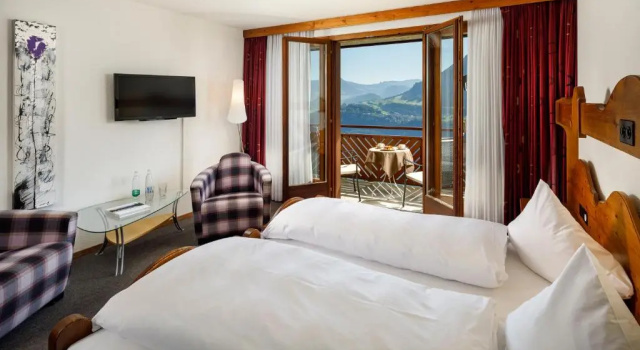 Двухместный номер с видом на горы Hotel und Naturhaus Bellevue