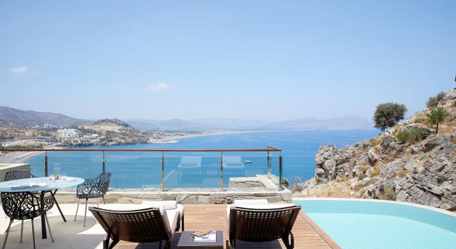 Номер Standard с видом на море Lindos Blu Luxury Hotel-Adults only