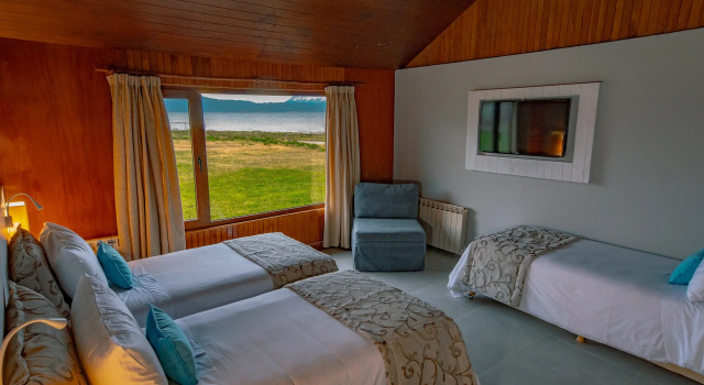 Трёхместный номер Standard с видом на море Tolkeyen Ushuaia Hotel