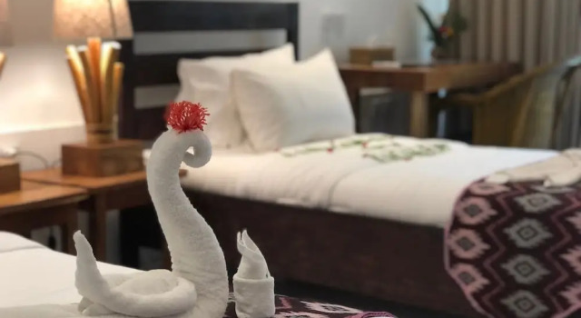 Коттедж Deluxe c 1 комнатой с балконом и с видом на сад Murex Dive Resort