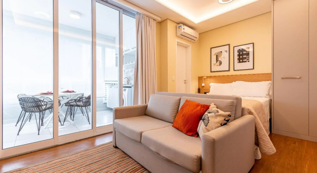 Be Paulista Apartamento 46, Забронировать Апартаменты/квартира Отели Сан-Пауло с парковкой, рядом с Itau Cultural Centre, Парковка