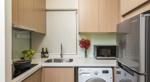 Balkonlu 2 yatak odası Birinci sınıf daire Somerset Medini Iskandar Puteri