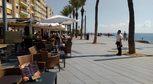 Апартаменты c 1 комнатой Edificio 1º línea de playa, en paseo marítimo de Torrevieja, Alicante, Costa Blanca