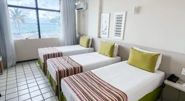 Трёхместный номер Standard с видом на море Hotel Golden Park Recife Boa Viagem By Nacional Inn