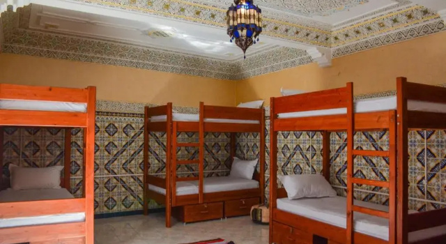 Кровать в общем номере Mosaic Hostel