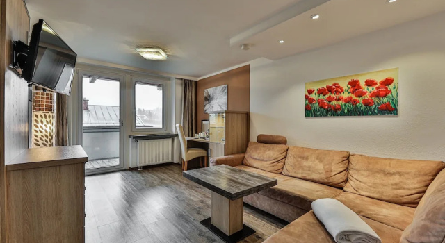 Апартаменты Superior c 1 комнатой с балконом и с видом на горы Alpenhotel Fischer 4 Sterne - Adults Only