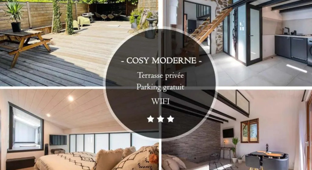 Апартаменты Cosy au bord du lac avec terrasse privée