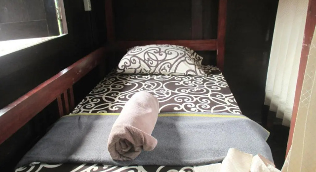 Кровать в общем номере Green Paddy Hostel & Villa