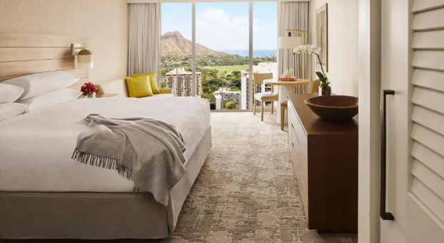 Двухместный номер Diamond Head с частичным видом на океан 'Alohilani Resort Waikiki Beach
