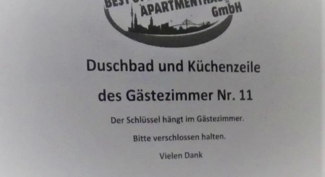 Апартаменты Gästezimmer 11 in Hamburg