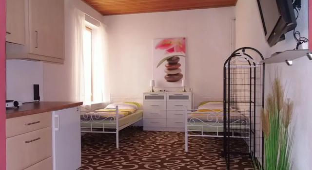 Двухместный номер Comfort c 1 комнатой с видом на реку Monteurzimmer Fuchs