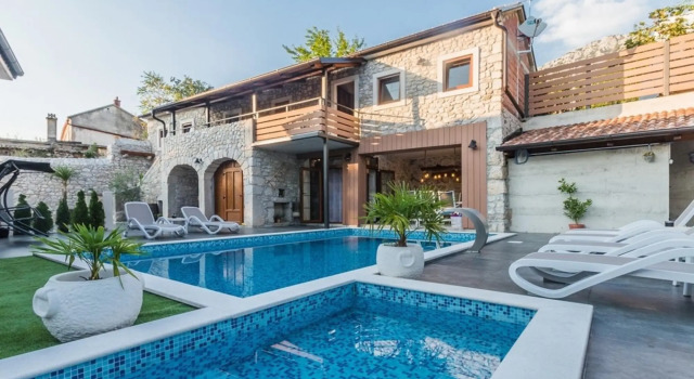 Leonarda - Luxury Stone House - H, 予約 ホテル Tribalj Primorsko-Goranska županija