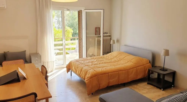 Студия с балконом Rooftop Studio Apt - Metro Cholargos - 5 Min Walk