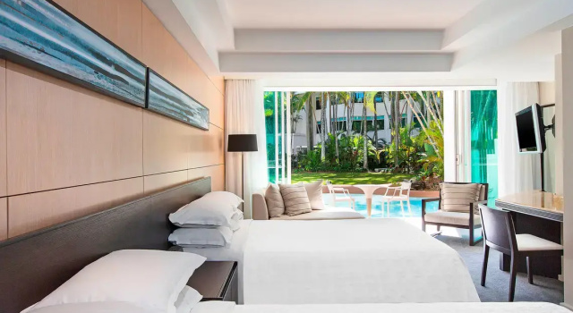 Четырёхместный номер Standard Цокольный этаж с видом на залив Sheraton Grand Mirage Resort Gold Coast