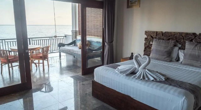 Двухместный номер Deluxe с балконом и с видом на море Amed Beach Villa