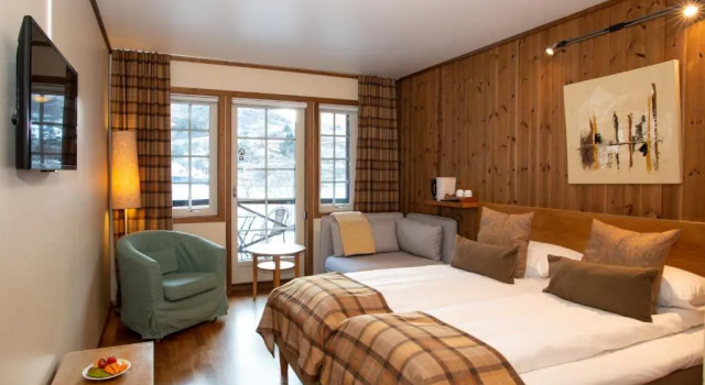 Двухместный номер Standard с балконом Flåmsbrygga Hotel