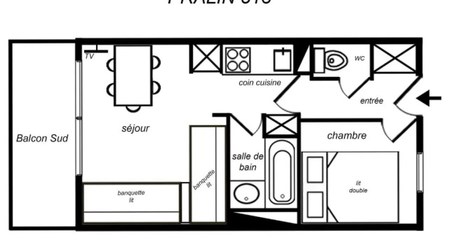 Appartement Méribel, 2 pièces, 4 personnes - FR-1-182-99, Забронировать Апартаменты/квартира Мерибель Три Долины