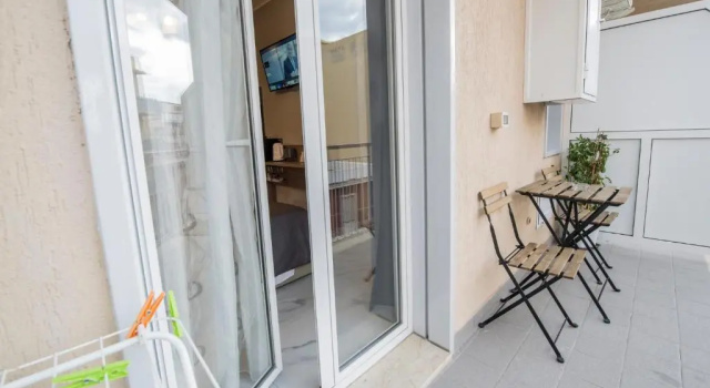 Deluxe dobbelt værelse med altan Eolian Port B&B