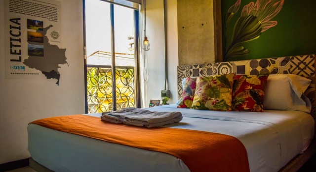 Двухместный номер Deluxe с видом на сад Los Patios Hostel Medellin