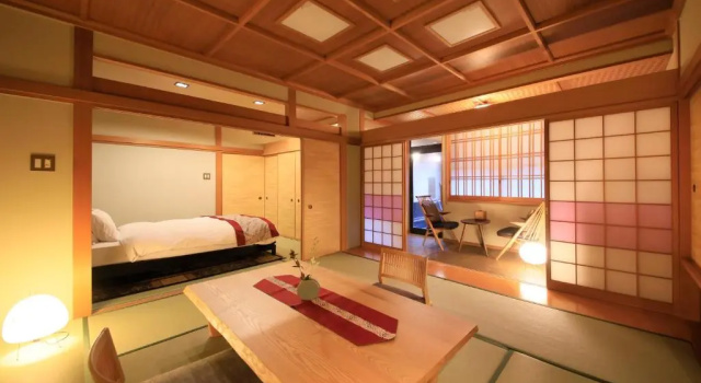 Двухместный номер with Half Open-Air Bath Tatami Area Tensui Saryo