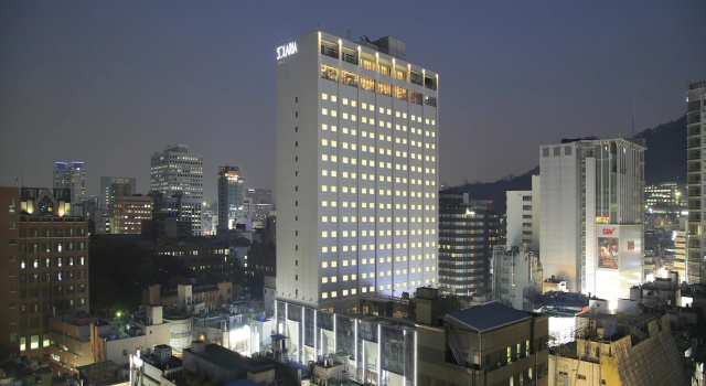 Кровать в общем номере Solaria Nishitetsu Hotel Seoul Myeongdong - Renovated in 2025