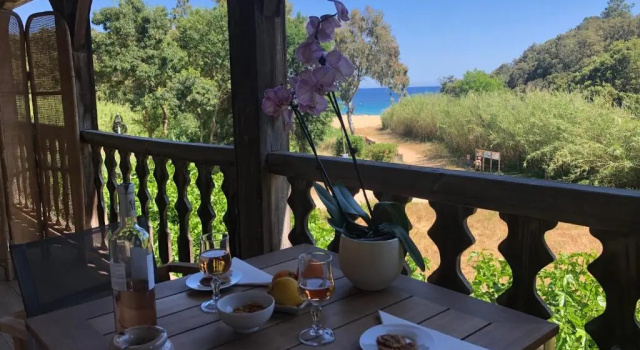 Двухместный номер Standard с балконом и с видом на море Le Clos des Sept Palmiers
