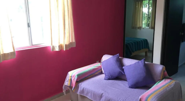 Апартаменты Cozy mex house well linked to the beach. A/C, Netflix and WiFi